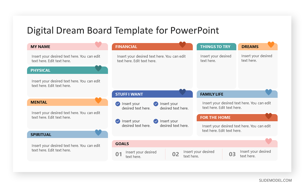Free vision board images for download How to create a vision board with SlideModel templates