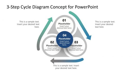 3-Step Cycle Diagram Concept for PowerPoint