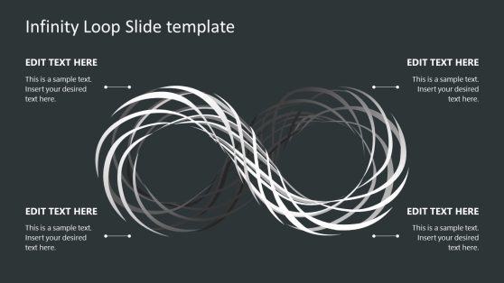 Infinite Loop Slide Template with Text Boxes