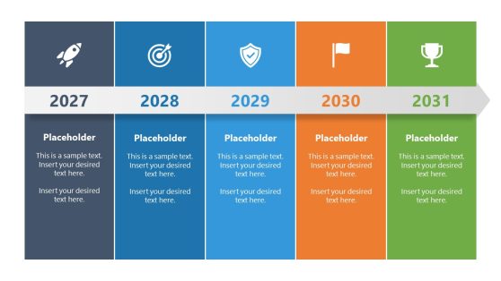 5-Year Infographic Template for PowerPoint